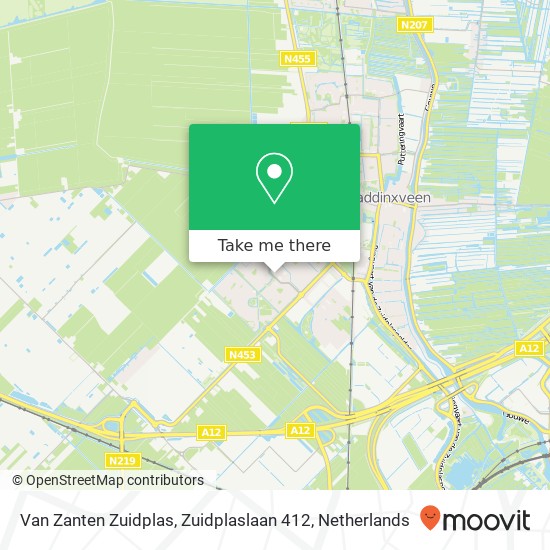 Van Zanten Zuidplas, Zuidplaslaan 412 map