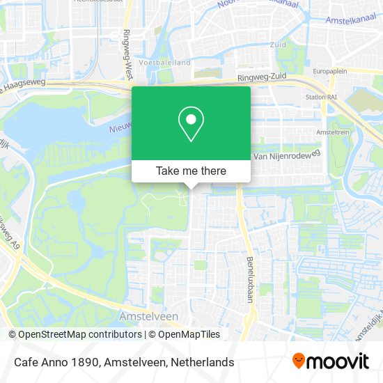 Cafe Anno 1890, Amstelveen map