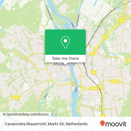 Canatoneta Maastricht, Markt 66 map