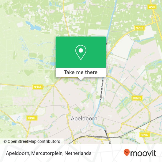 Apeldoorn, Mercatorplein map