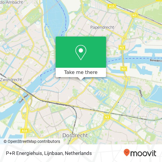 P+R Energiehuis, Lijnbaan map