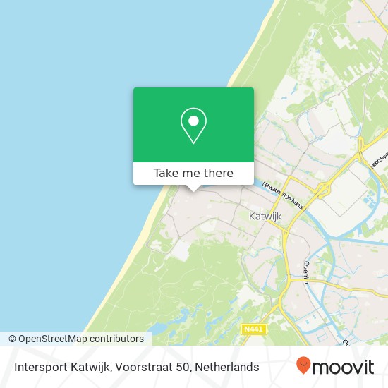 Intersport Katwijk, Voorstraat 50 map