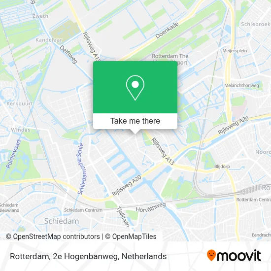 Rotterdam, 2e Hogenbanweg map