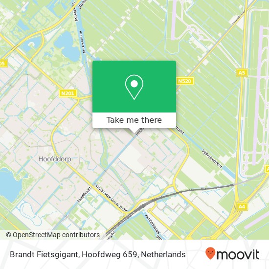 Brandt Fietsgigant, Hoofdweg 659 map