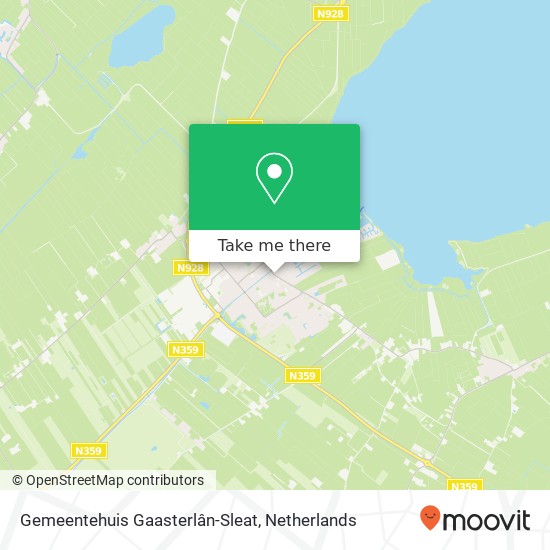 Gemeentehuis Gaasterlân-Sleat map