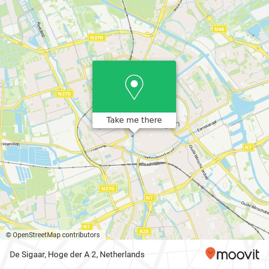 De Sigaar, Hoge der A 2 map