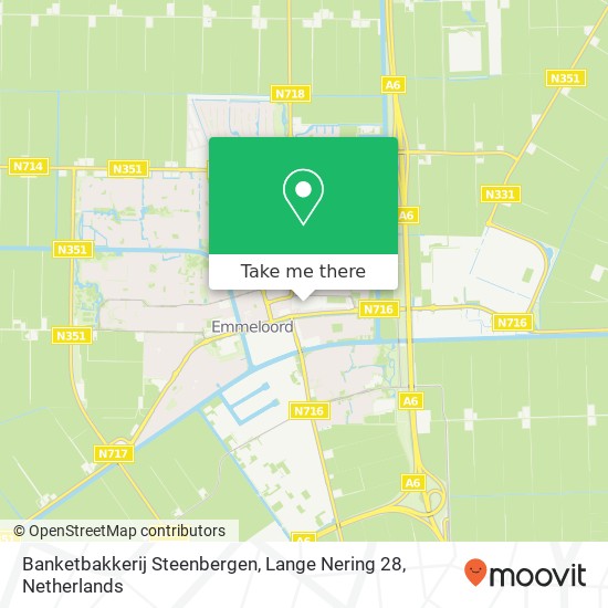 Banketbakkerij Steenbergen, Lange Nering 28 map