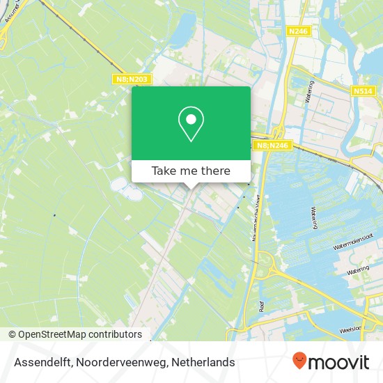 Assendelft, Noorderveenweg map