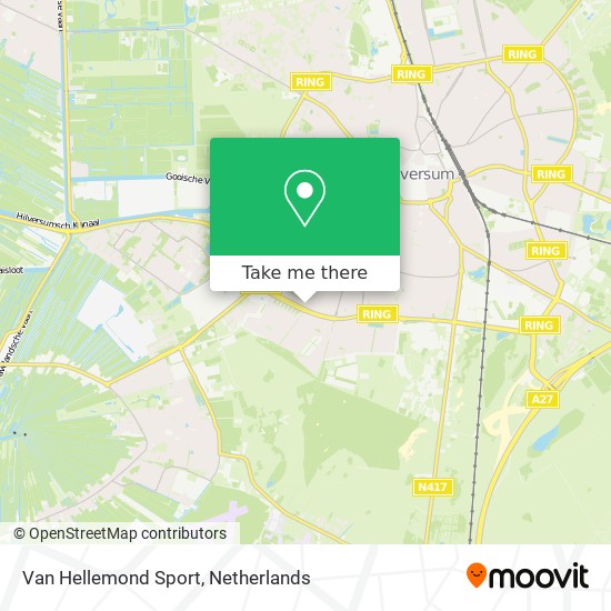 Van Hellemond Sport map