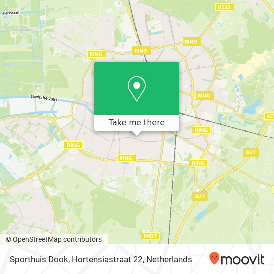 Sporthuis Dook, Hortensiastraat 22 map
