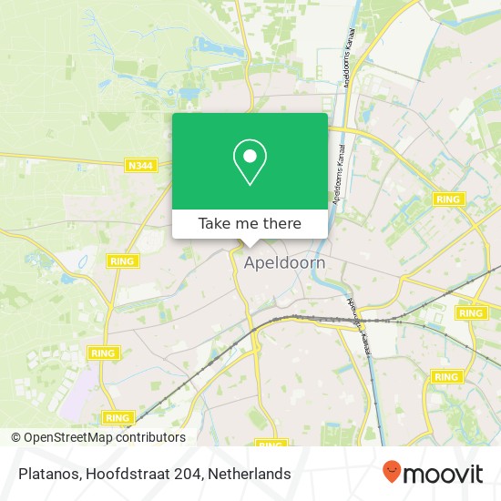 Platanos, Hoofdstraat 204 Karte