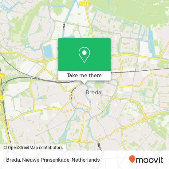 Breda, Nieuwe Prinsenkade Karte