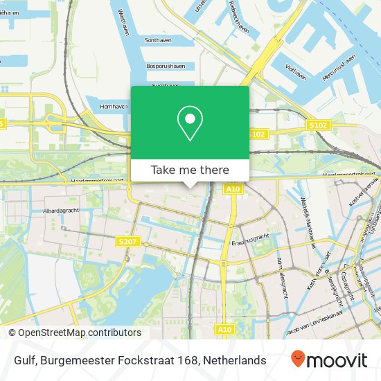 Gulf, Burgemeester Fockstraat 168 map