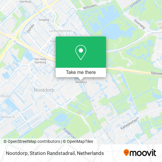 Nootdorp, Station Randstadrail map