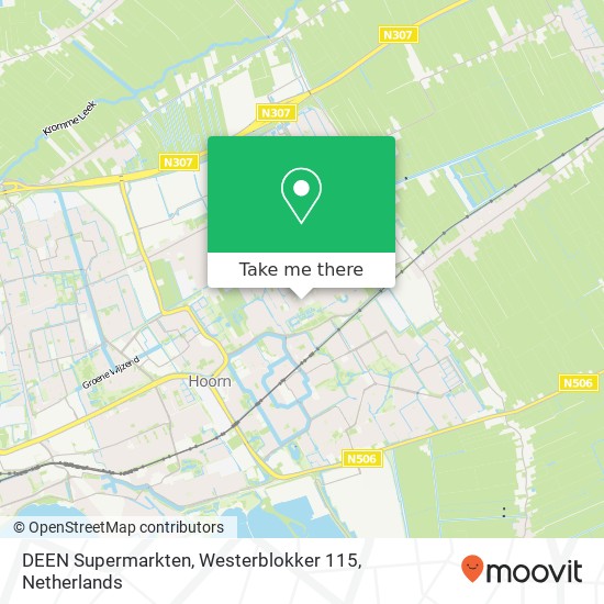 DEEN Supermarkten, Westerblokker 115 map