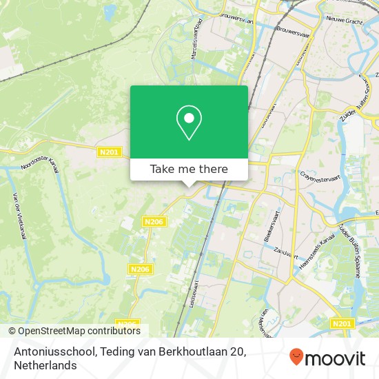 Antoniusschool, Teding van Berkhoutlaan 20 map