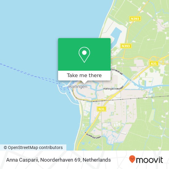 Anna Casparii, Noorderhaven 69 map