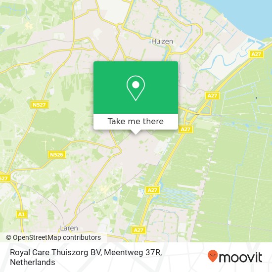 Royal Care Thuiszorg BV, Meentweg 37R Karte