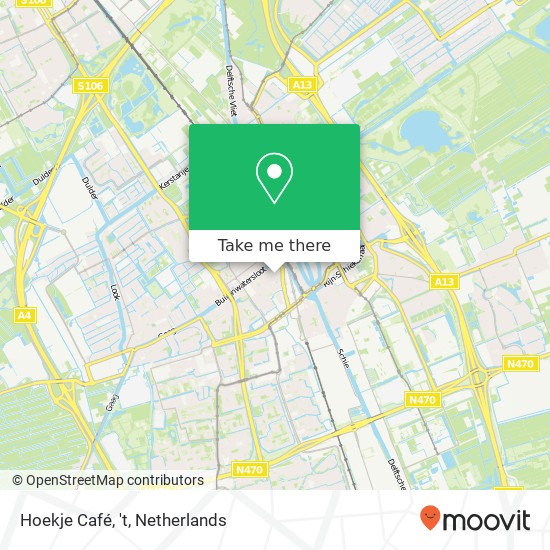 Hoekje Café, 't, Nieuwe Schoolstraat 53 map