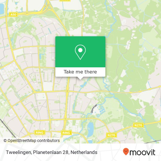 Tweelingen, Planetenlaan 28 map