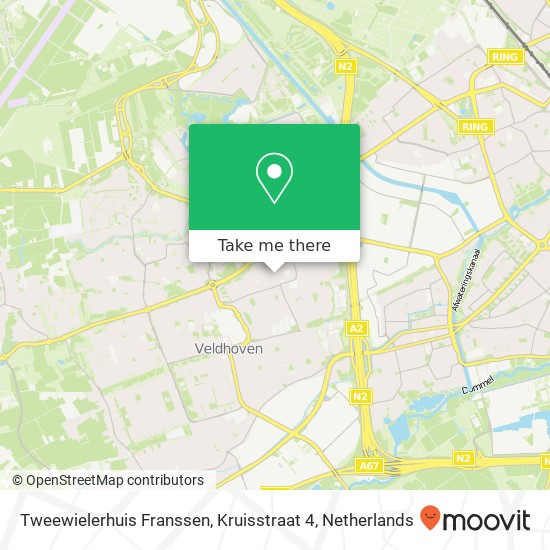 Tweewielerhuis Franssen, Kruisstraat 4 map