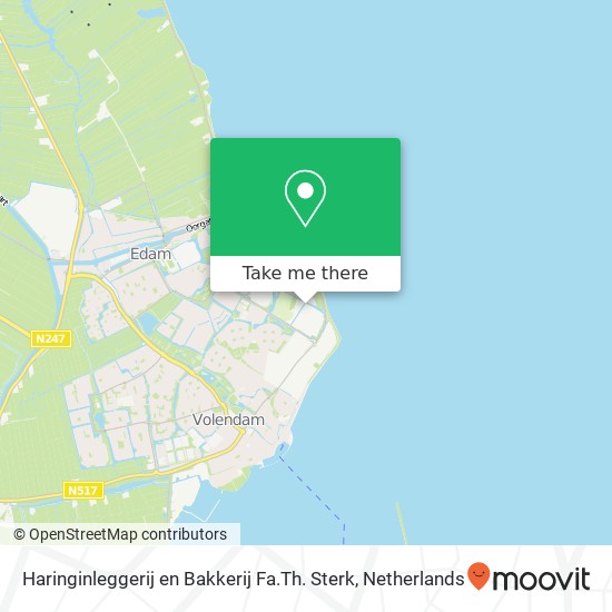 Haringinleggerij en Bakkerij Fa.Th. Sterk, Morseweg 49 map