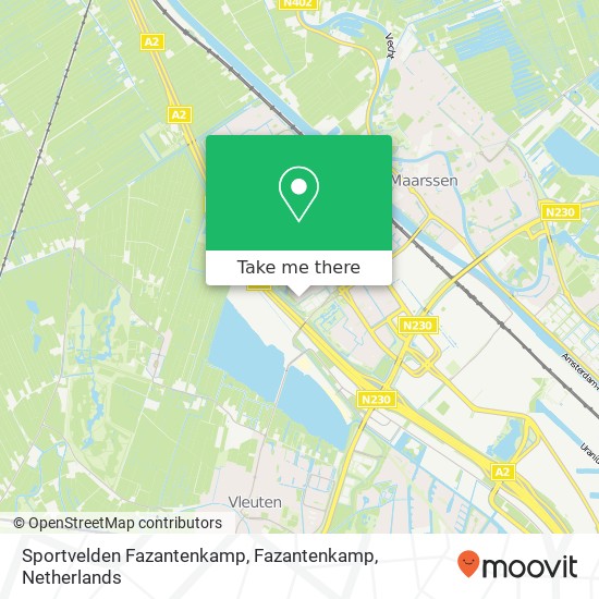 Sportvelden Fazantenkamp, Fazantenkamp map