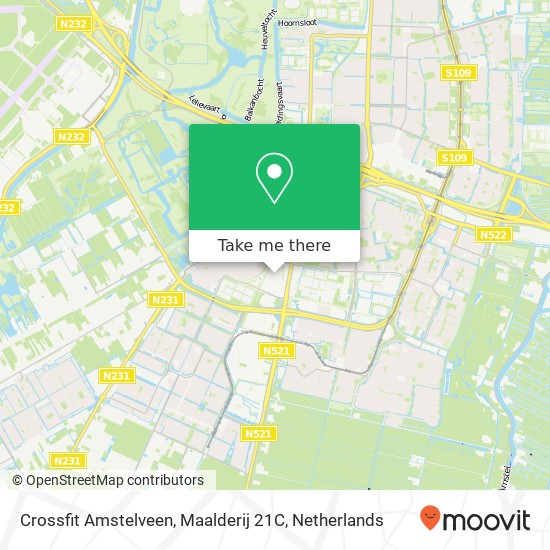 Crossfit Amstelveen, Maalderij 21C Karte