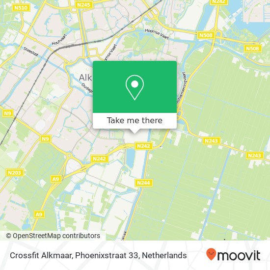 Crossfit Alkmaar, Phoenixstraat 33 map