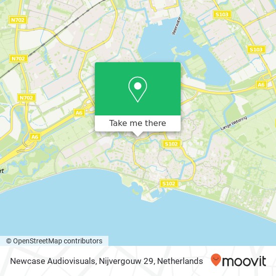 Newcase Audiovisuals, Nijvergouw 29 Karte