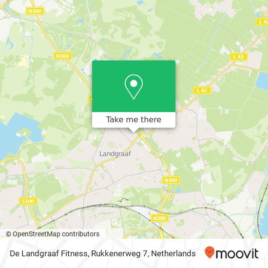 De Landgraaf Fitness, Rukkenerweg 7 Karte