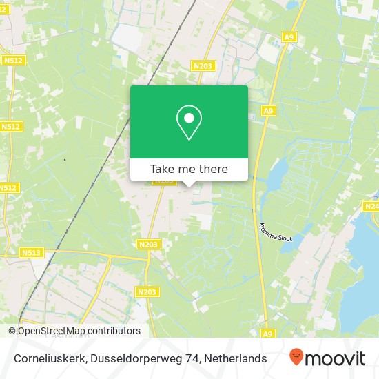 Corneliuskerk, Dusseldorperweg 74 map
