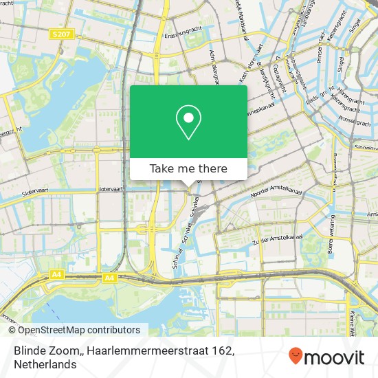 Blinde Zoom,, Haarlemmermeerstraat 162 map