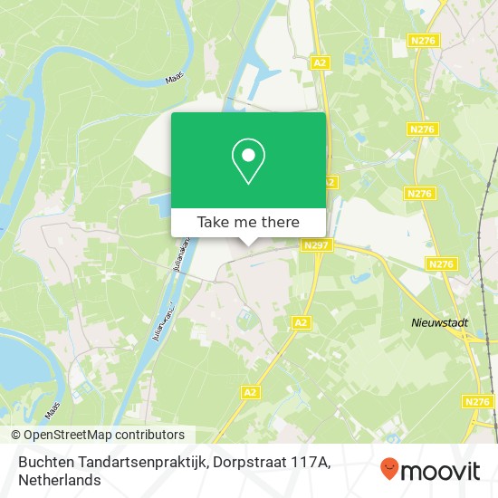 Buchten Tandartsenpraktijk, Dorpstraat 117A map