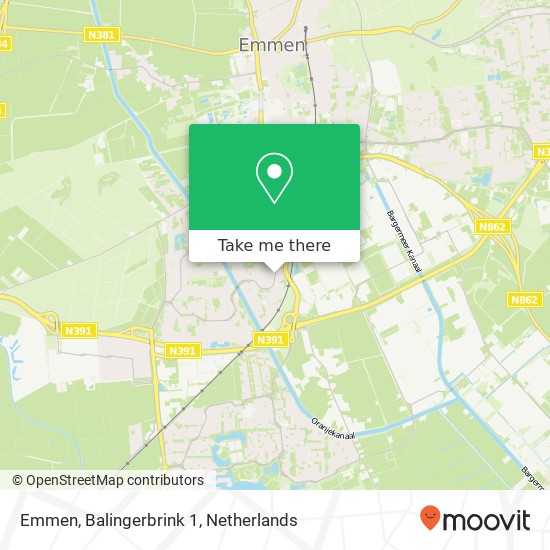 Emmen, Balingerbrink 1 map