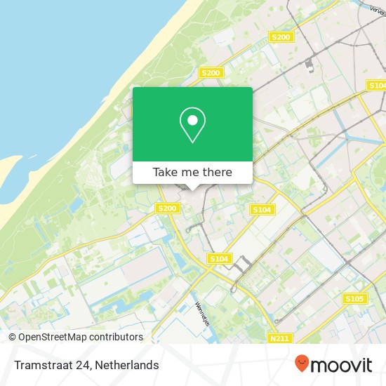 Tramstraat 24, 2551 TV Den Haag map