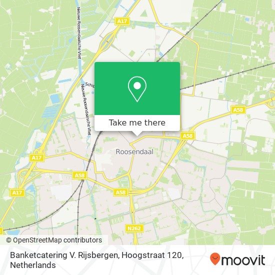 Banketcatering V. Rijsbergen, Hoogstraat 120 map