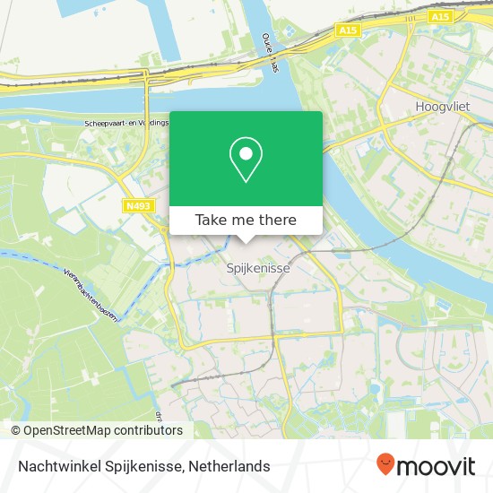 Nachtwinkel Spijkenisse map