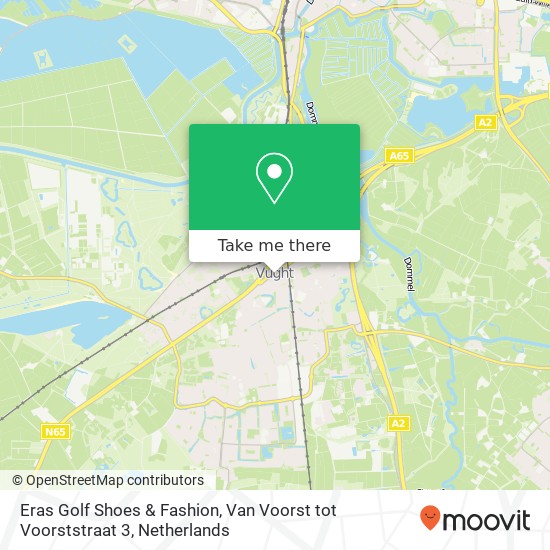 Eras Golf Shoes & Fashion, Van Voorst tot Voorststraat 3 map