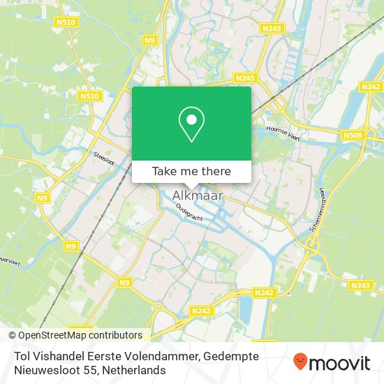 Tol Vishandel Eerste Volendammer, Gedempte Nieuwesloot 55 map