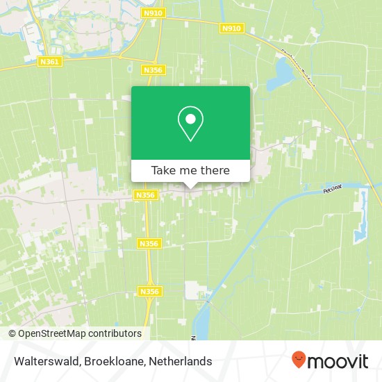Walterswald, Broekloane map