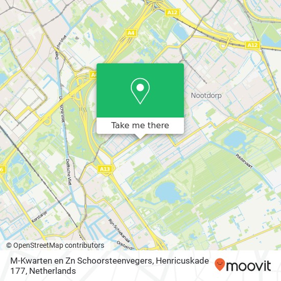 M-Kwarten en Zn Schoorsteenvegers, Henricuskade 177 map