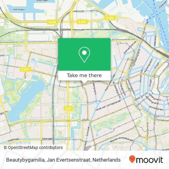 Beautybygamilia, Jan Evertsenstraat map