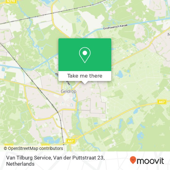 Van Tilburg Service, Van der Puttstraat 23 map