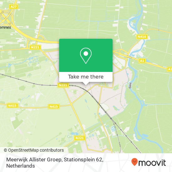 Meerwijk Allister Groep, Stationsplein 62 map