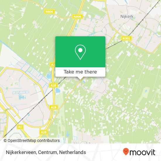 Nijkerkerveen, Centrum map