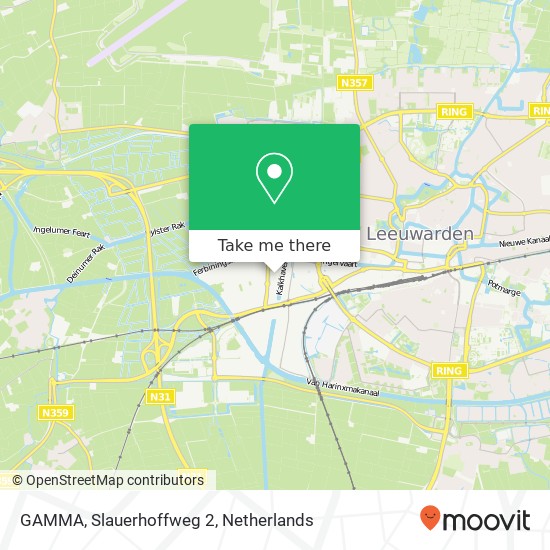 GAMMA, Slauerhoffweg 2 Karte