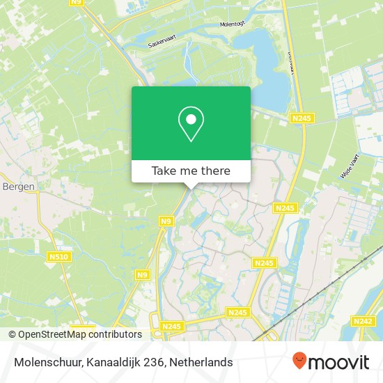 Molenschuur, Kanaaldijk 236 Karte