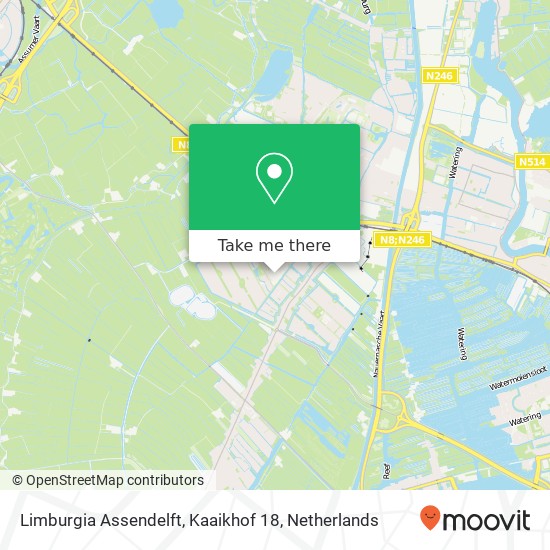 Limburgia Assendelft, Kaaikhof 18 map