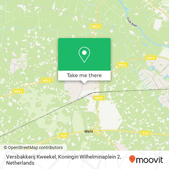 Versbakkerij Kweekel, Koningin Wilhelminaplein 2 map